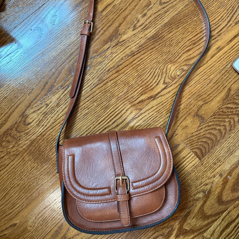Brown Leather Crossbody Bag
